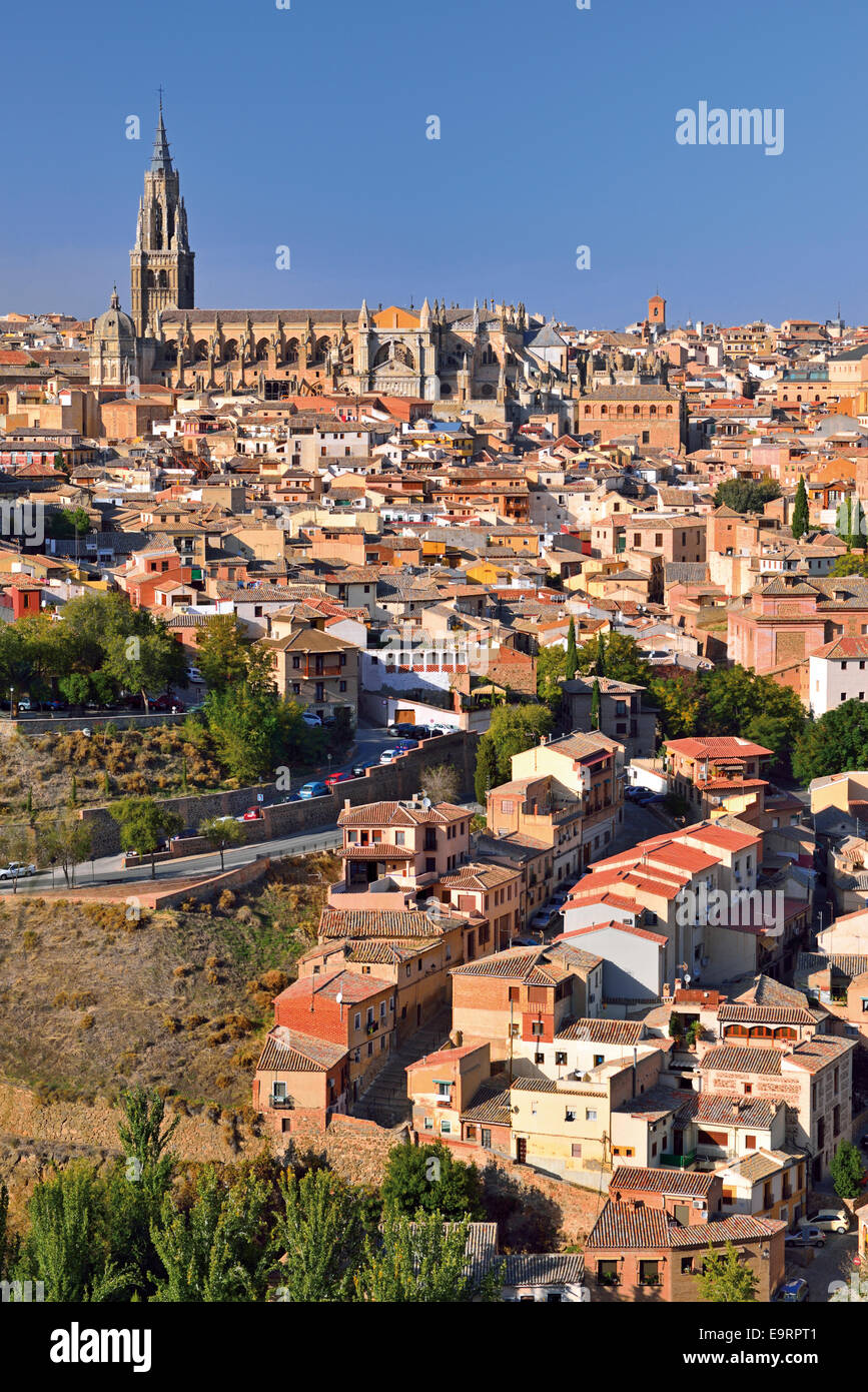 L'Espagne, Castille la Manche : Vue de la ville historique de Tolède Banque D'Images