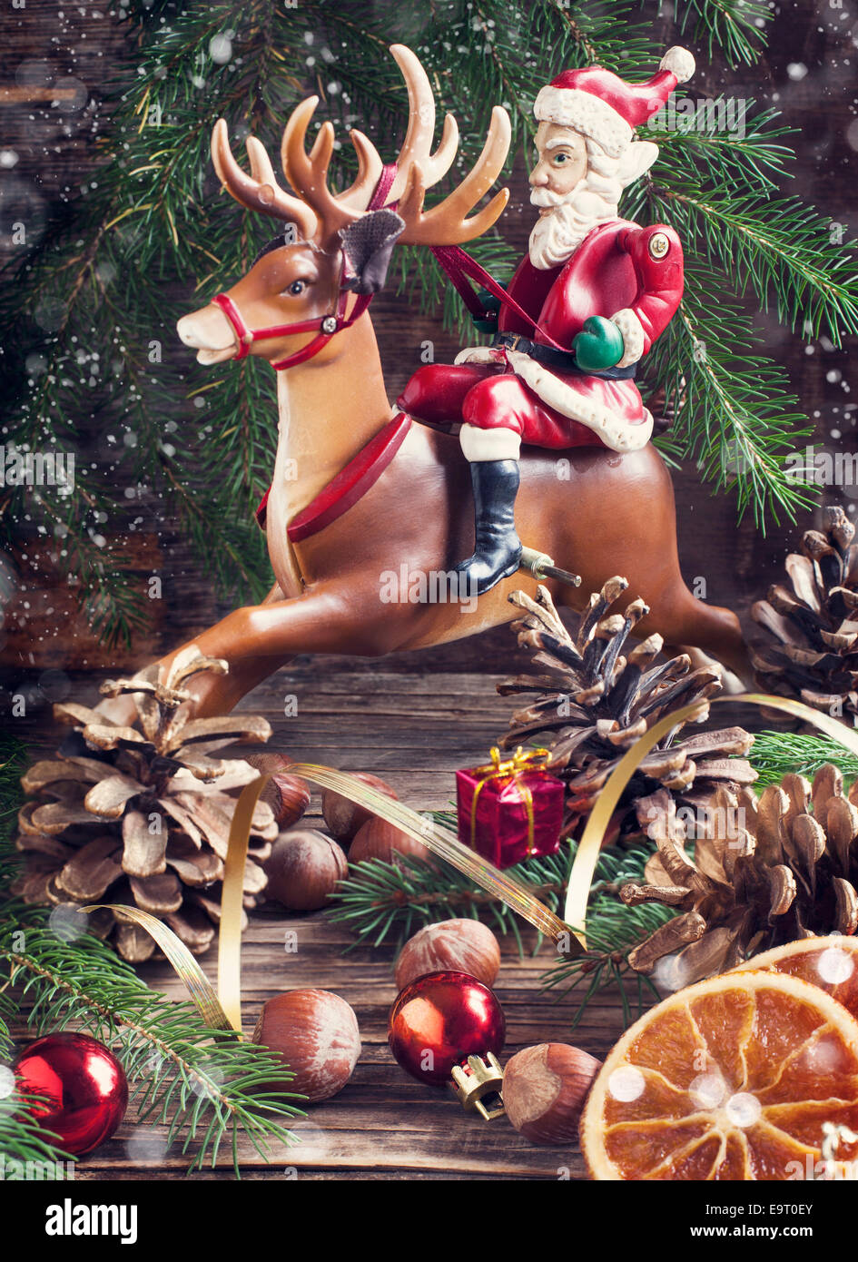 Composition de Noël. Image tonique Banque D'Images
