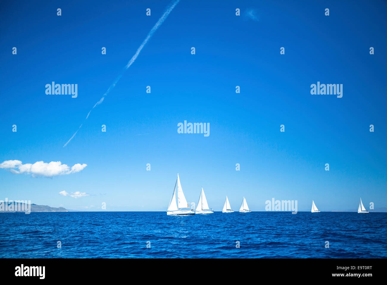 Participer à la régate de voiliers. Yachting. Banque D'Images