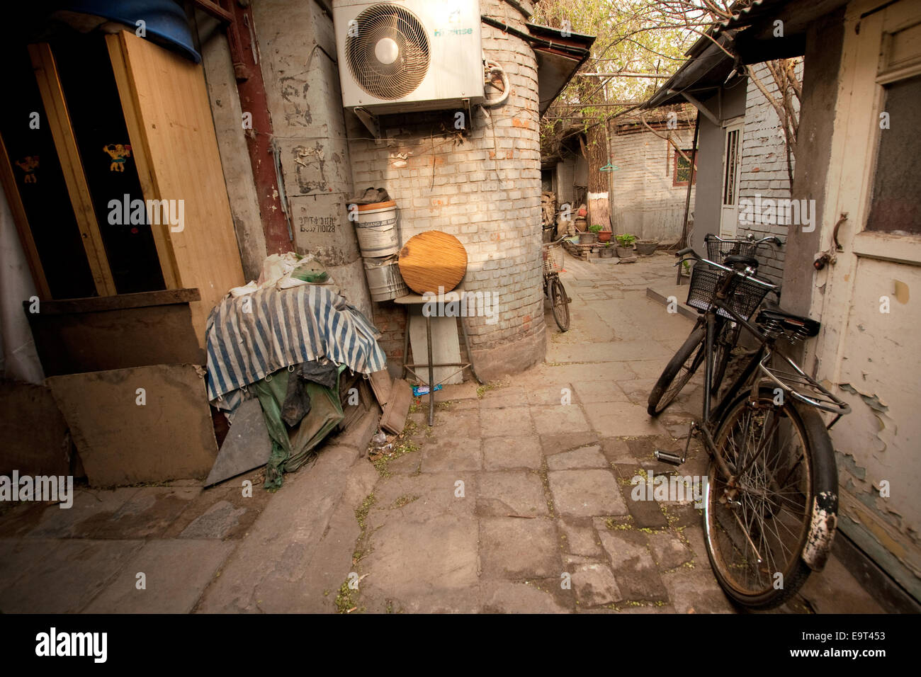Ruelle hutong, Beijing, Chine Banque D'Images