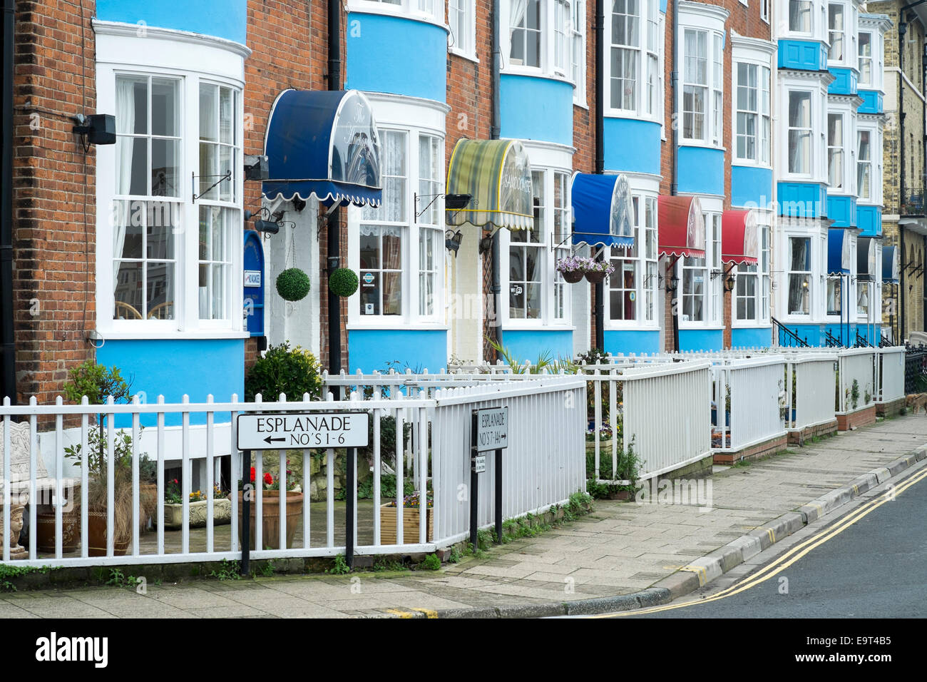 Rangée de maisons d'hôtes de Weymouth Banque D'Images