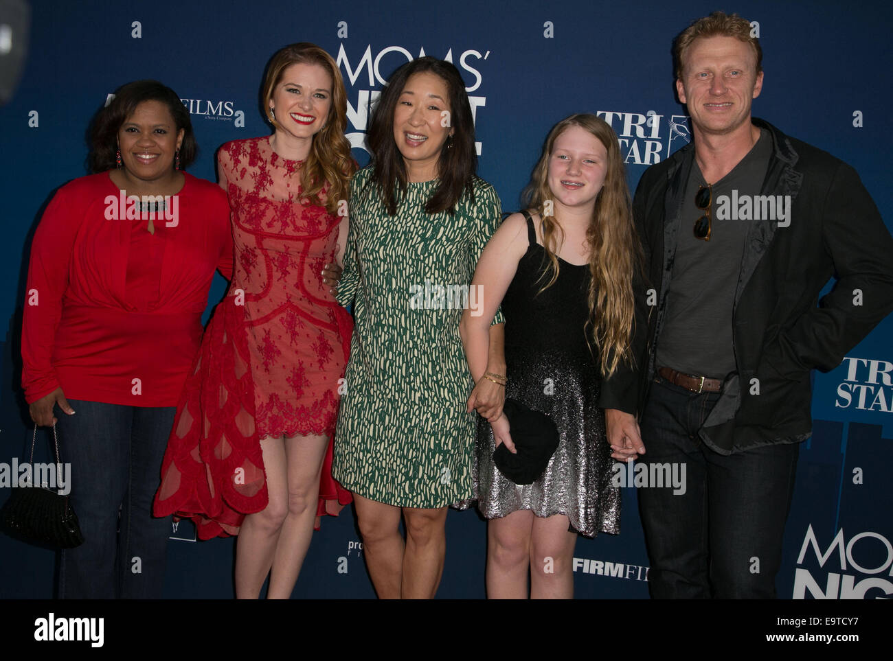 Mamans Night Out Première Mondiale au théâtre chinois de Grauman - Tapis Rouge comprend : Chandra Wilson,Sarah Drew,Sandra Oh,Guest Kevin McKidd,où : Los Angeles, California, United States Quand : 29 Avr 2014 Banque D'Images