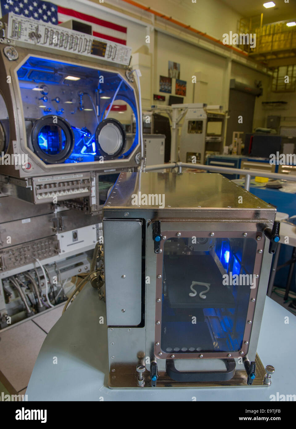 Dans l'image : le 3-d'imprimante va fabriquer des composants et l'équipement à la demande pour les missions habitées vers la station spatiale et l'ot Banque D'Images