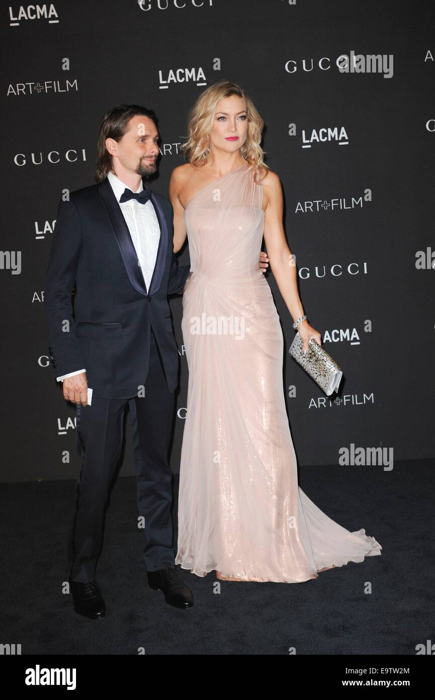 Kate Hudson, Matthew Bellamy au niveau des arrivées pour 2014 de l'ART LACMA +FILM GALA, Los Angeles County Museum of Art, Los Angeles, Californialifornia 1 Novembre, 2014. Photo par : Elizabeth Goodenough/Everett Collection Banque D'Images