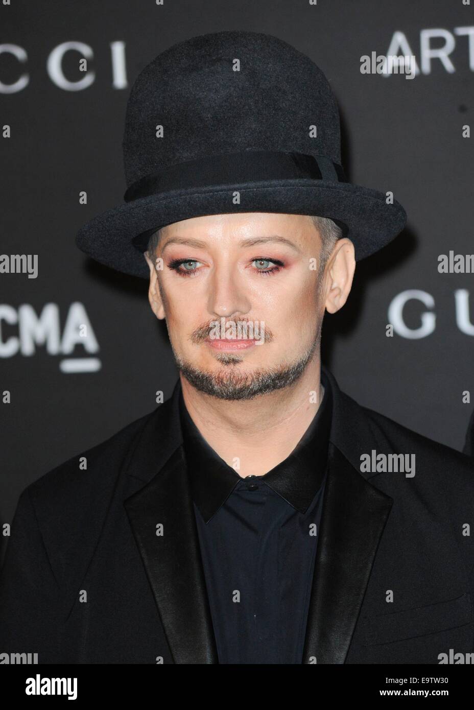 Boy George au niveau des arrivées pour 2014 de l'ART LACMA +FILM GALA, Los Angeles County Museum of Art, Los Angeles, Californialifornia 1 Novembre, 2014. Photo par : Elizabeth Goodenough/Everett Collection Banque D'Images