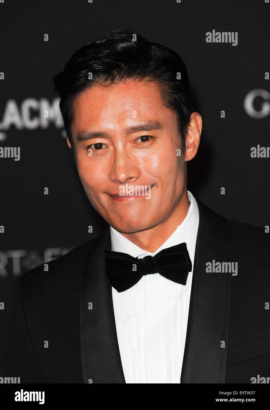 Byung-hun Lee à l'arrivée pour 2014 de l'ART LACMA +FILM GALA, Los Angeles County Museum of Art, Los Angeles, Californialifornia 1 Novembre, 2014. Photo par : Elizabeth Goodenough/Everett Collection Banque D'Images