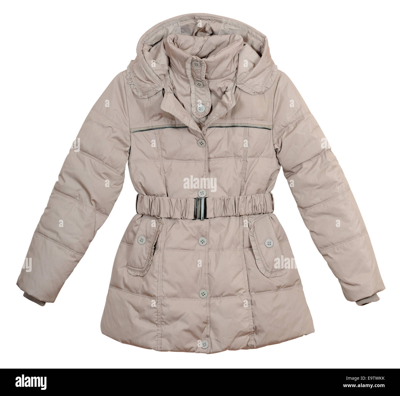 Women's jacket légère sur un fond blanc Banque D'Images