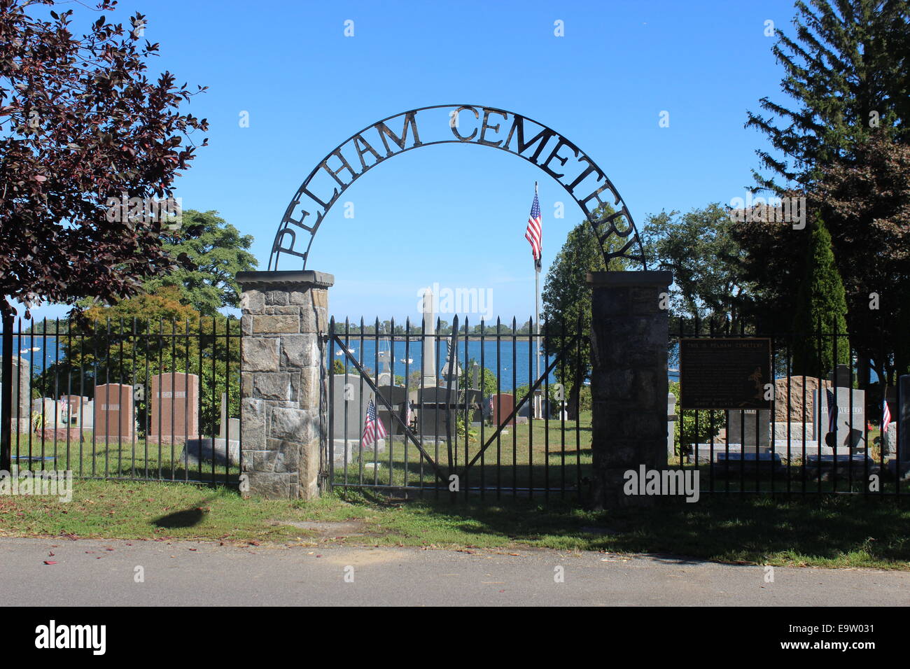 Pelham Cimetière, City island, Bronx, New York Banque D'Images