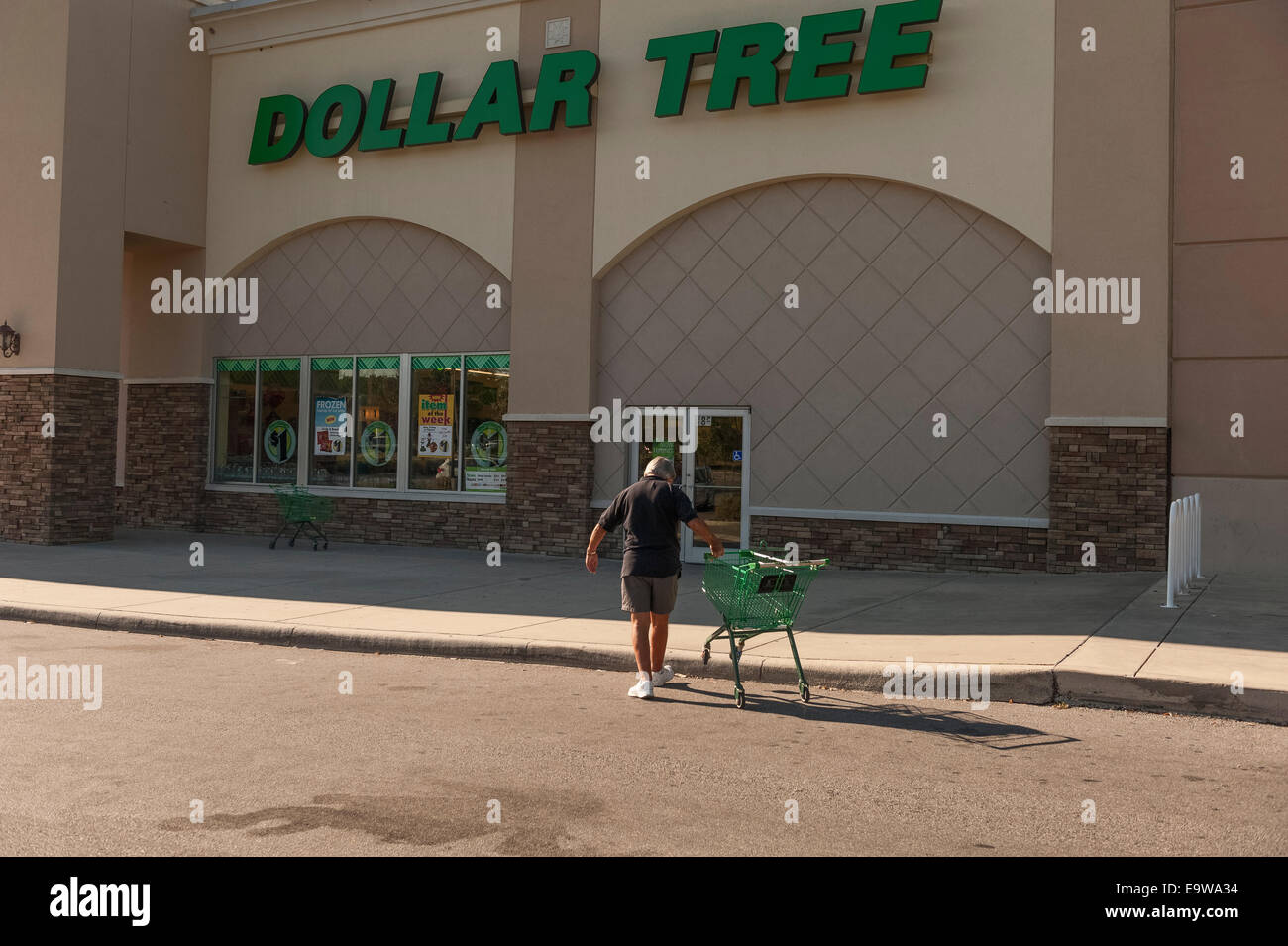 Dollar Tree divers rabais magasin détaillant de marchandises générales dans Lady Lake, Florida USA Banque D'Images