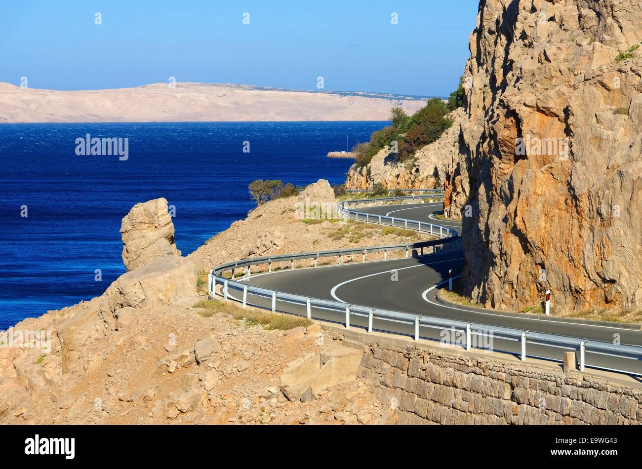Kuestenstrasse Kroatien - route côtière Croatie 02 Banque D'Images