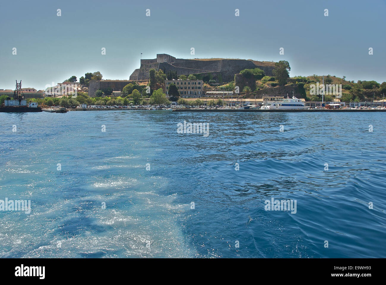 Forteresse de la ville de Corfou Banque D'Images