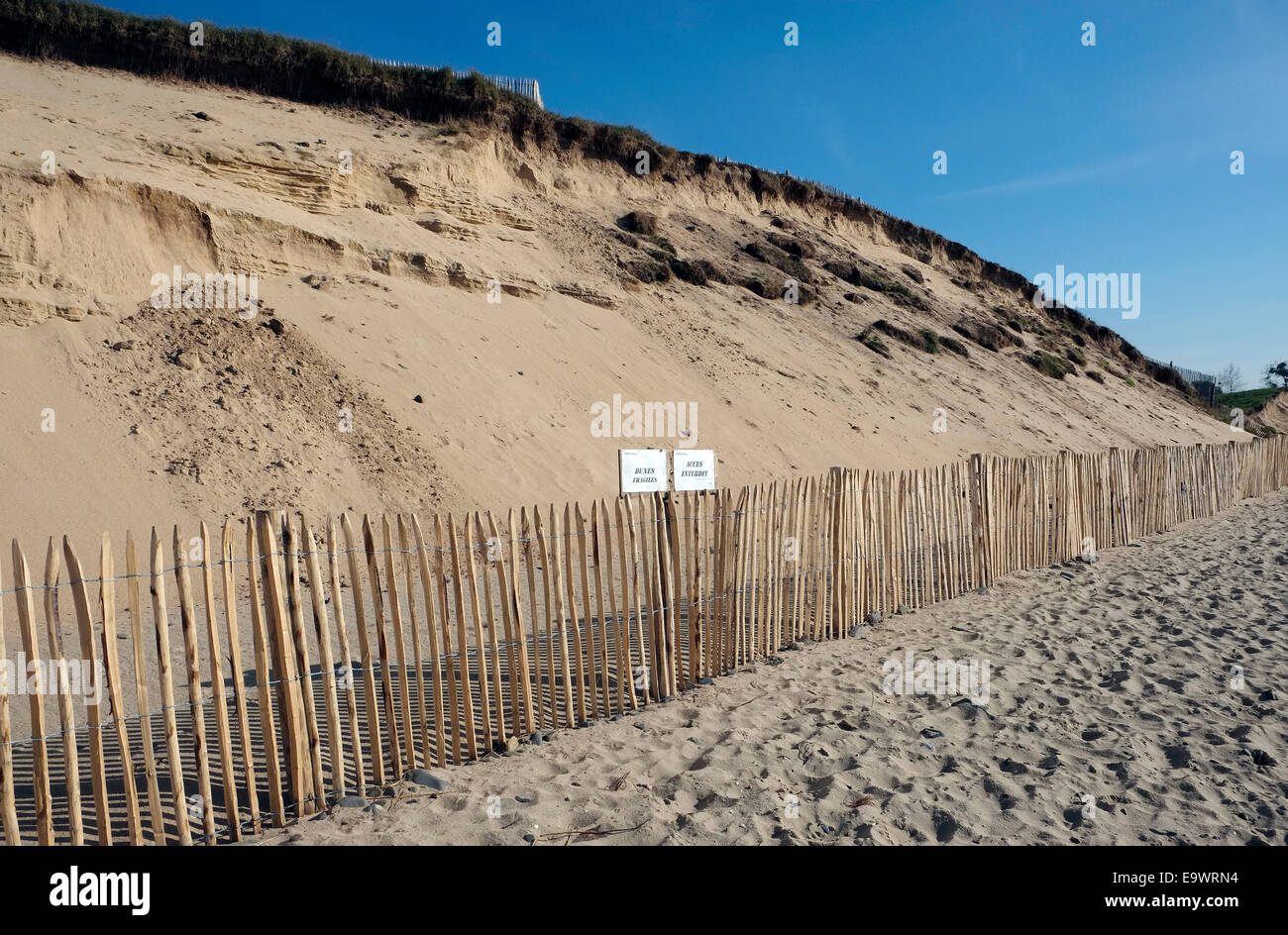 Saint-jean-le-thomas beach, Normandie, France Banque D'Images