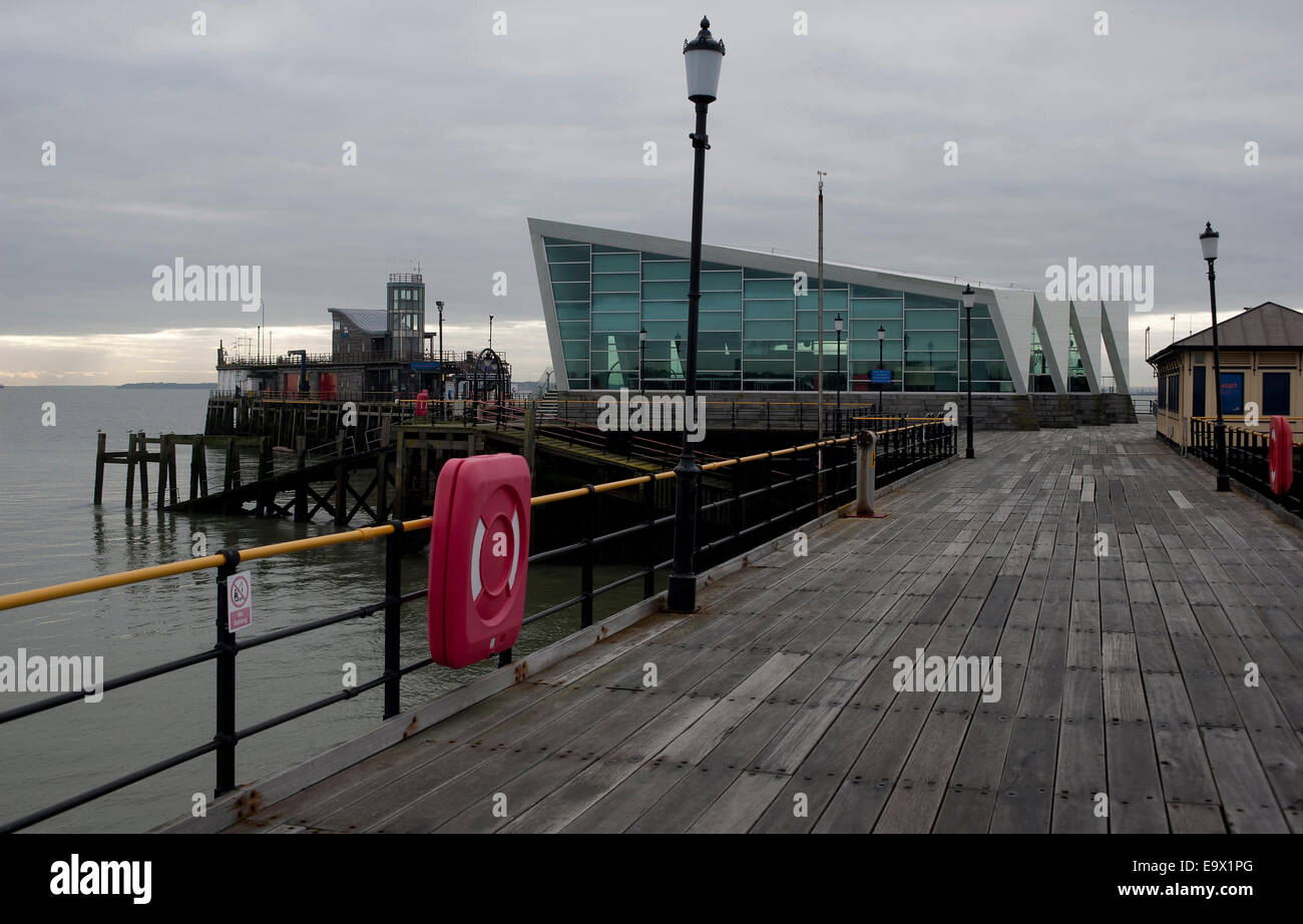 Jetée de Southend, Southend-on-Sea, Essex, Angleterre, Royaume-Uni. Banque D'Images