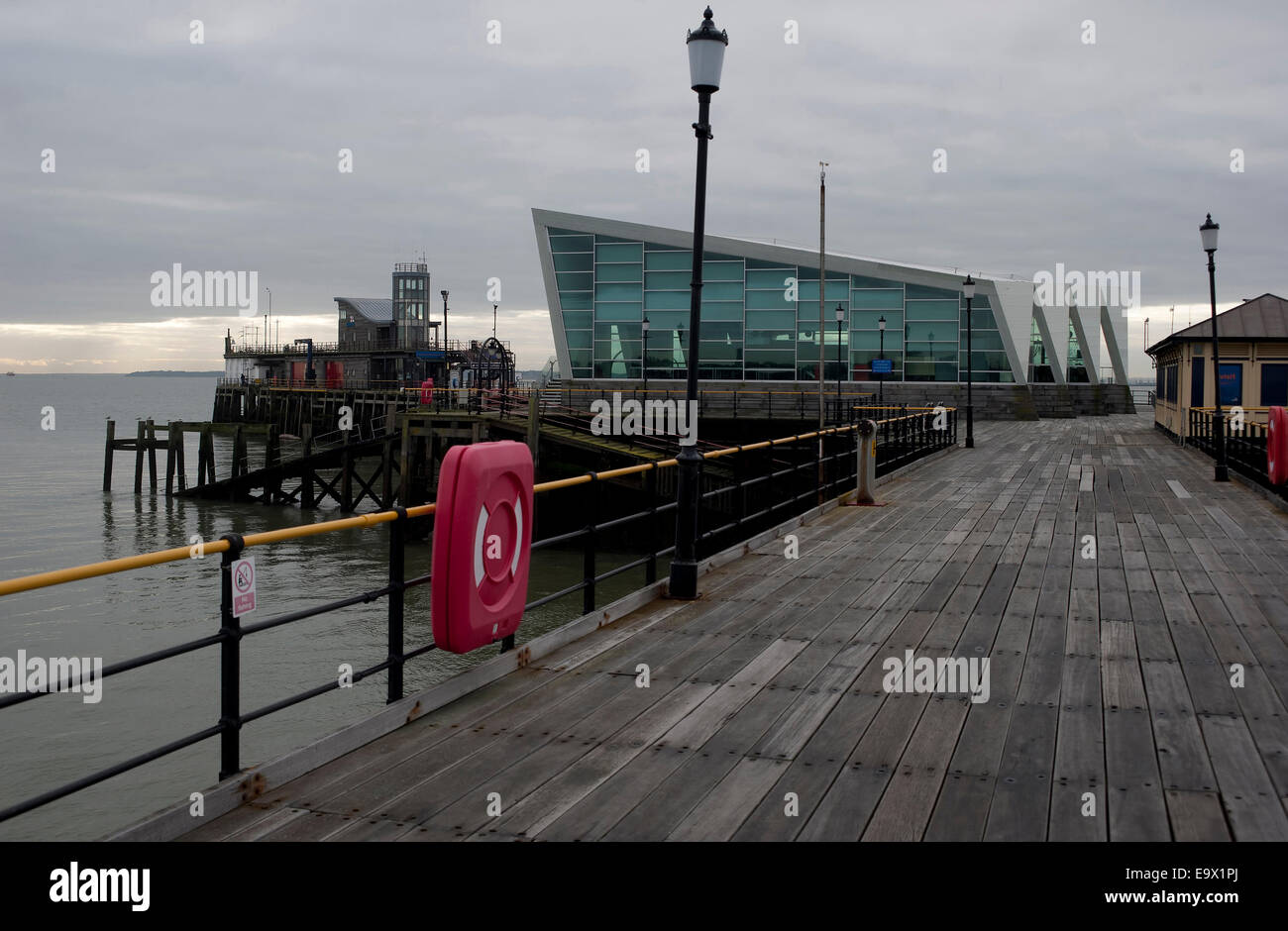 Jetée de Southend, Southend-on-Sea, Essex, Angleterre, Royaume-Uni. Banque D'Images