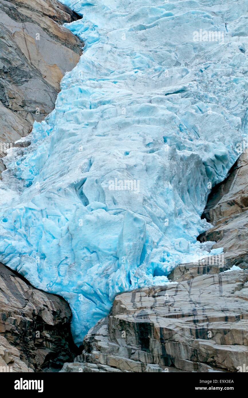 La fonte des glaciers dans le parc national de glacier Banque D'Images