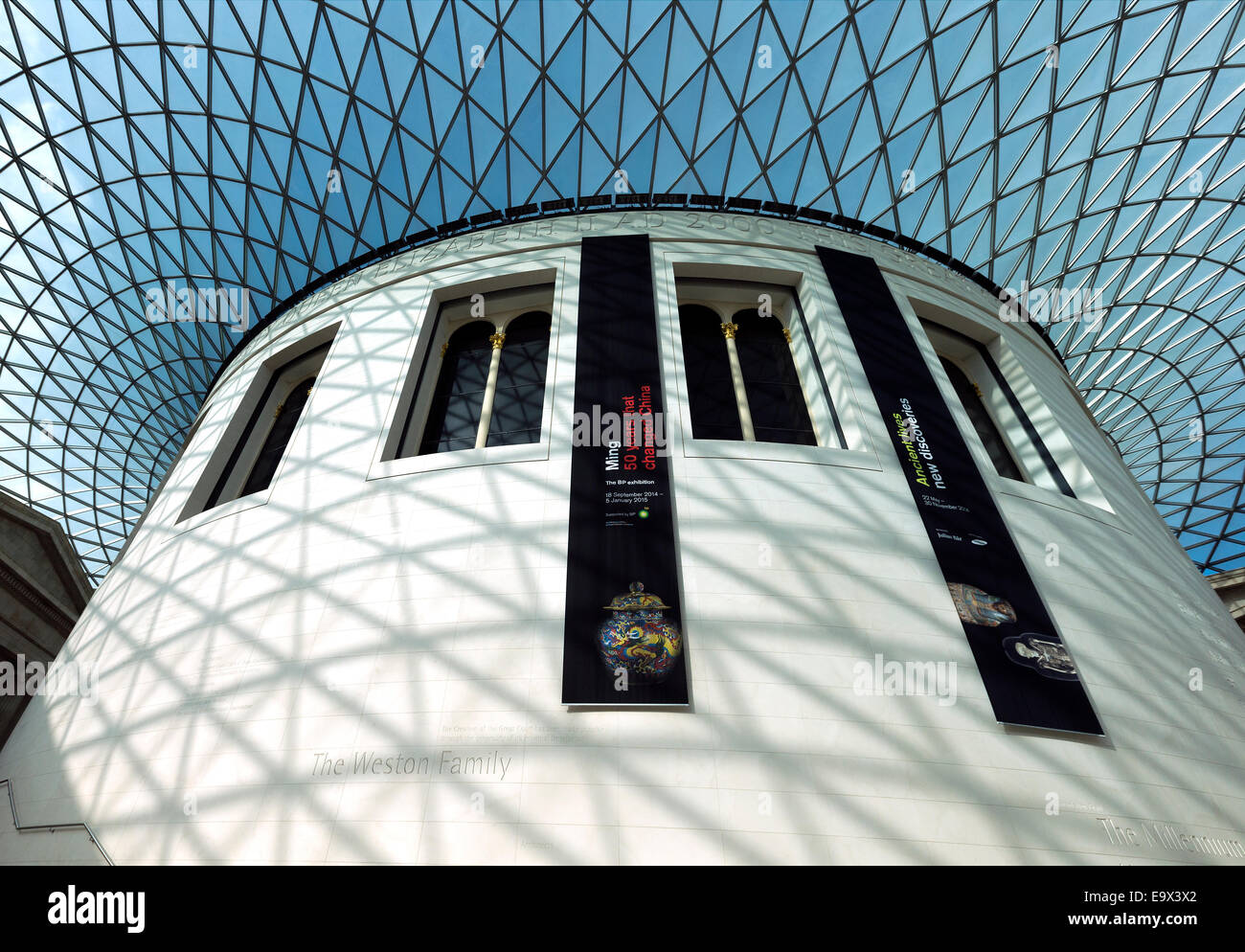 L'intérieur du British Museum, Londres, Angleterre, RU Banque D'Images