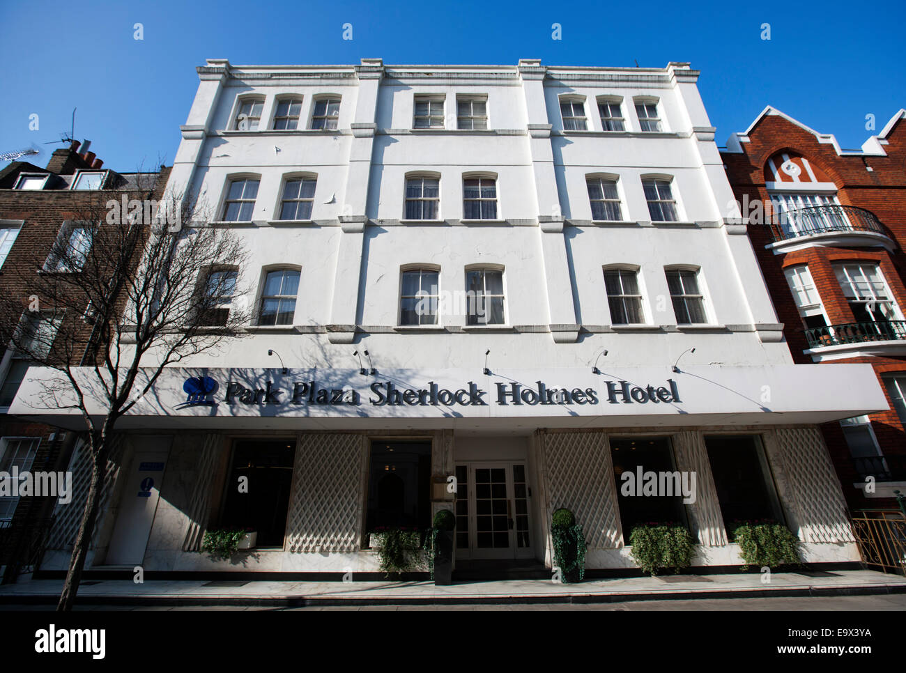 Park Plaza Sherlock Holmes extérieur arrière Hôtels, Marylebone, London, England, UK Banque D'Images