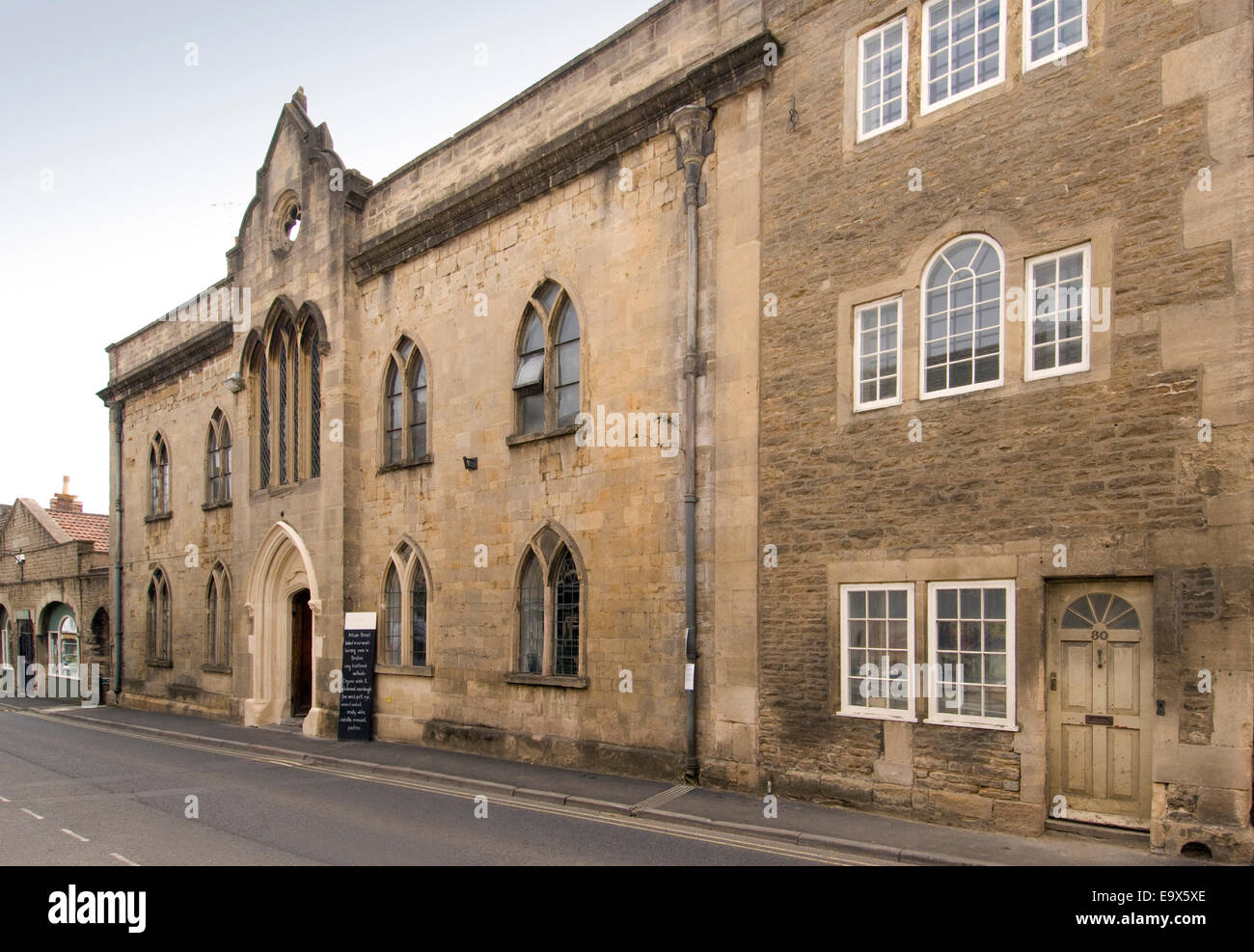 La chapelle, café/restaurant, Bruton, Somerset, uk Banque D'Images