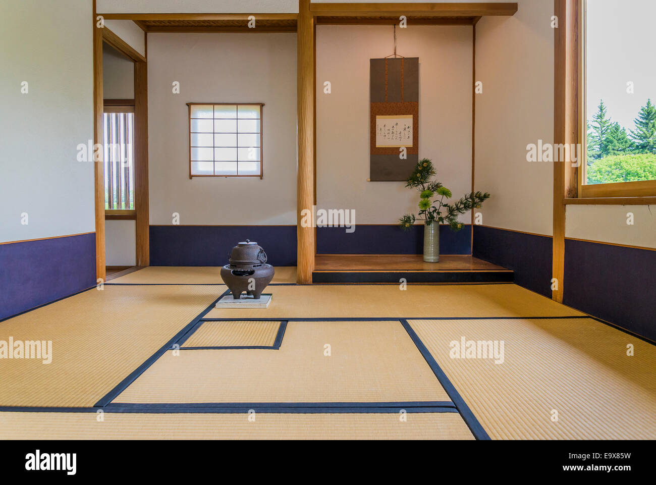 Salon japonais jardin japonais nikka yuko lethbridge alberta photo stock