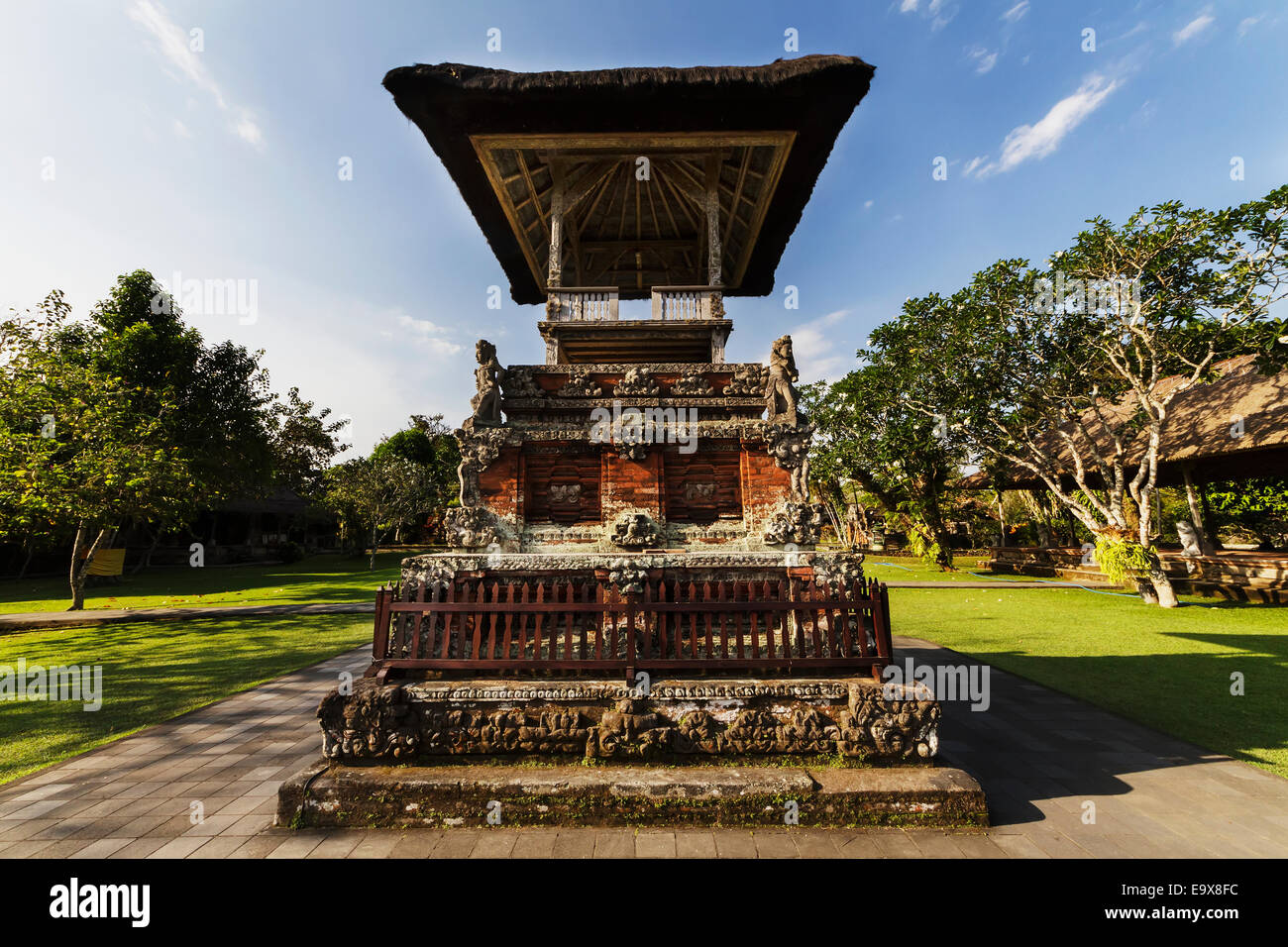 Lieu de culte à l'eau Royale temple Pura Taman Ayun, Mengwi, Bali, Indonésie Banque D'Images