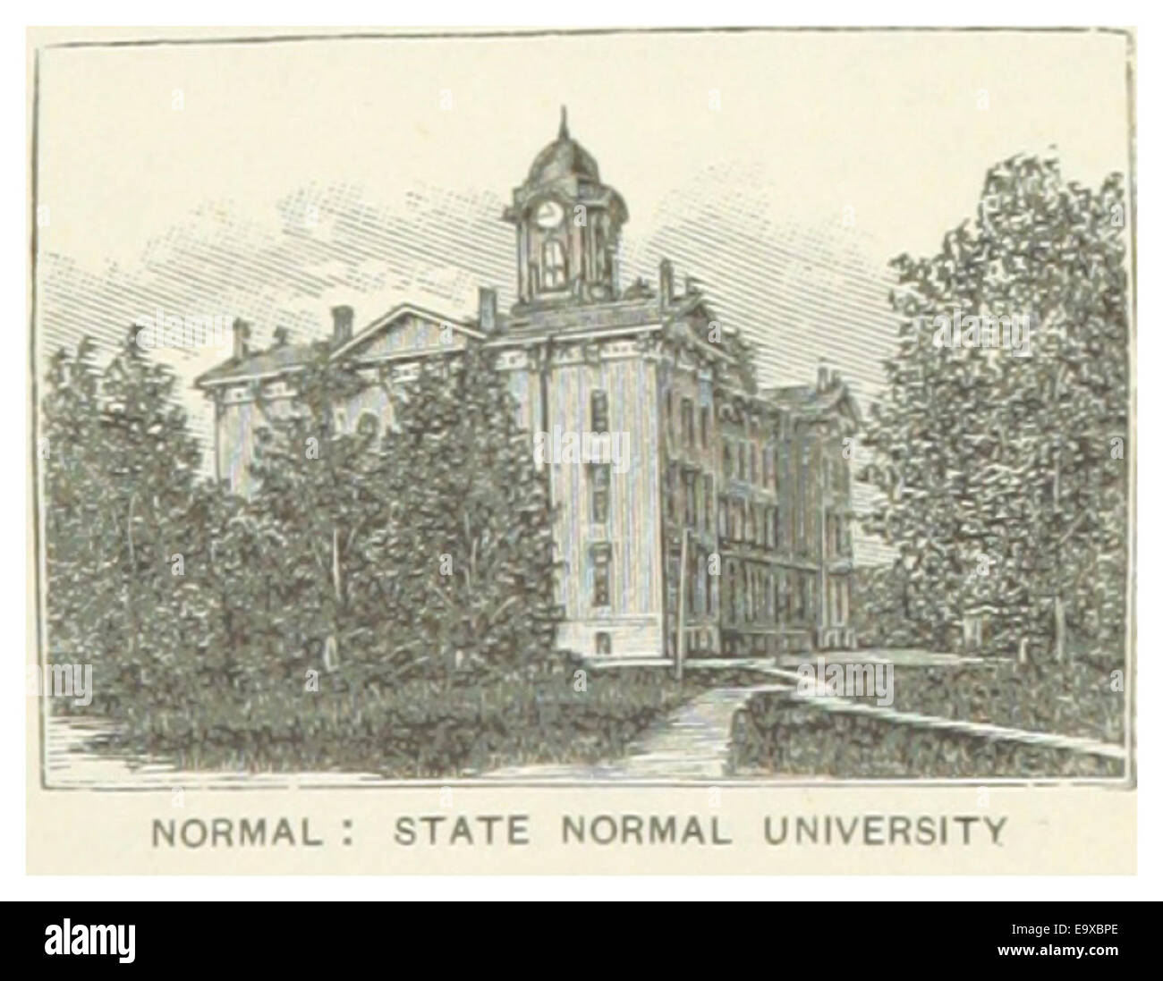 US-IL(1891) p205, ÉTAT NORMAL NORMAL UNIVERSITY Banque D'Images