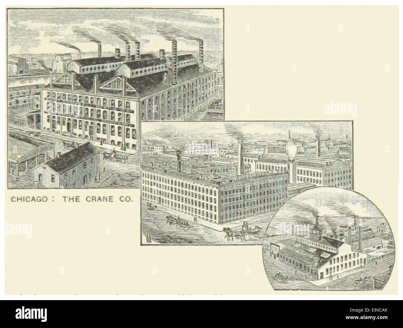 US-IL(1891) p227 de Chicago, l'entreprise de grues Banque D'Images