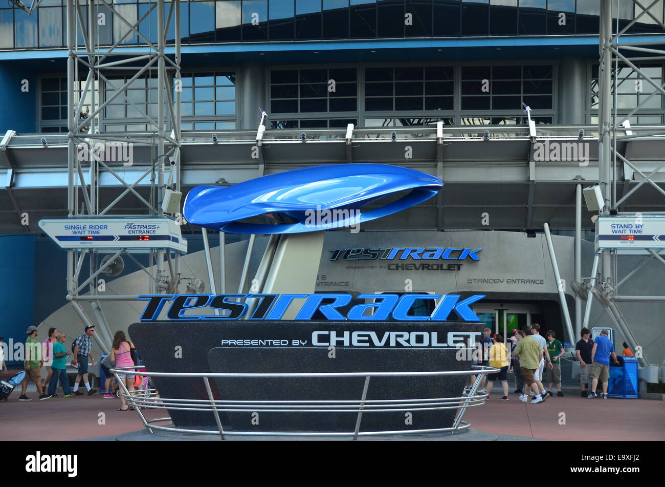 Test Track Ride à Epcot Center, Walt Disney World, Orlando, Floride, USA Banque D'Images