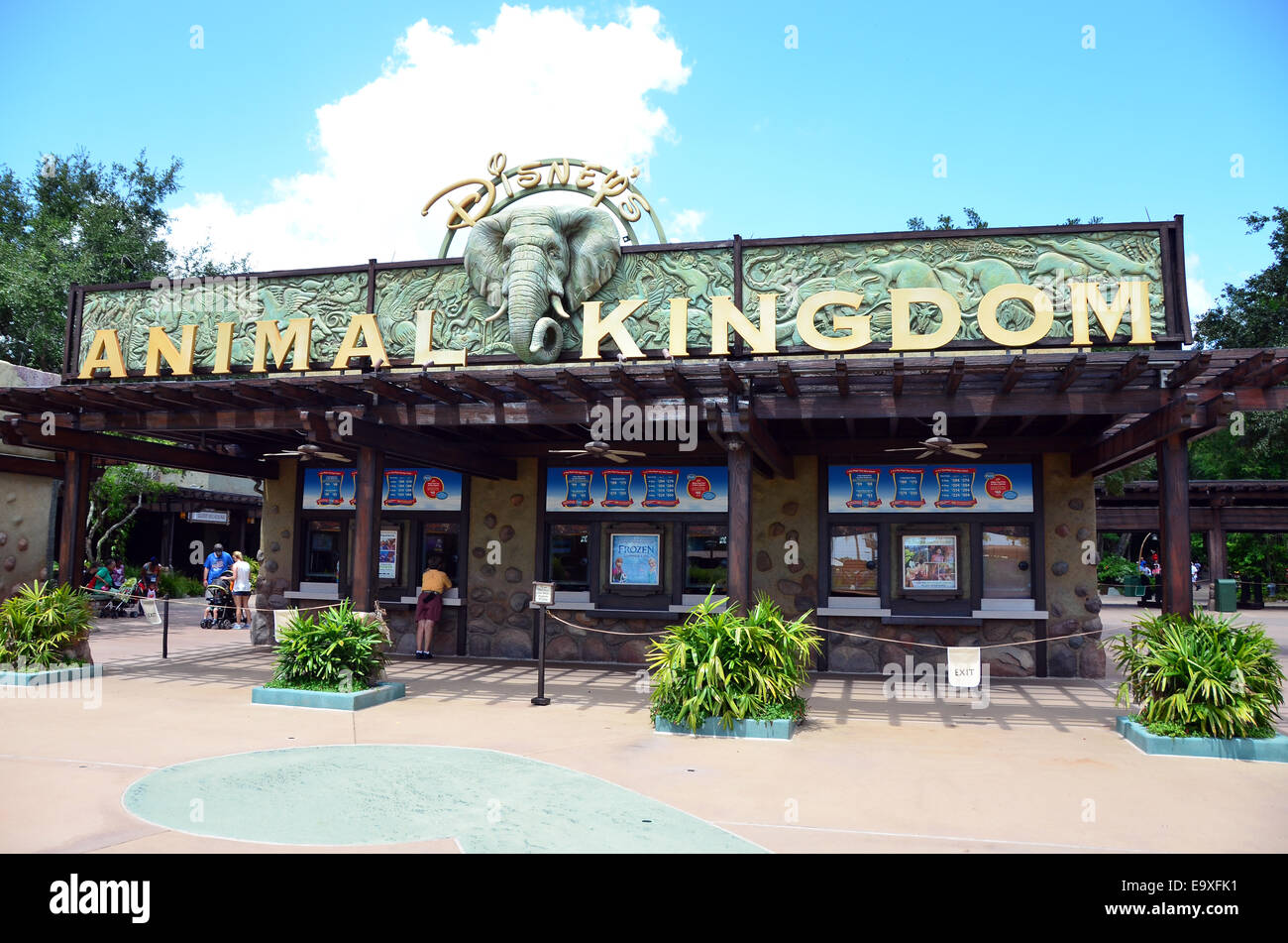 L' entrée de Disney's Animal Kingdom, à Walt Disney World Resort, Orlando, Floride Banque D'Images