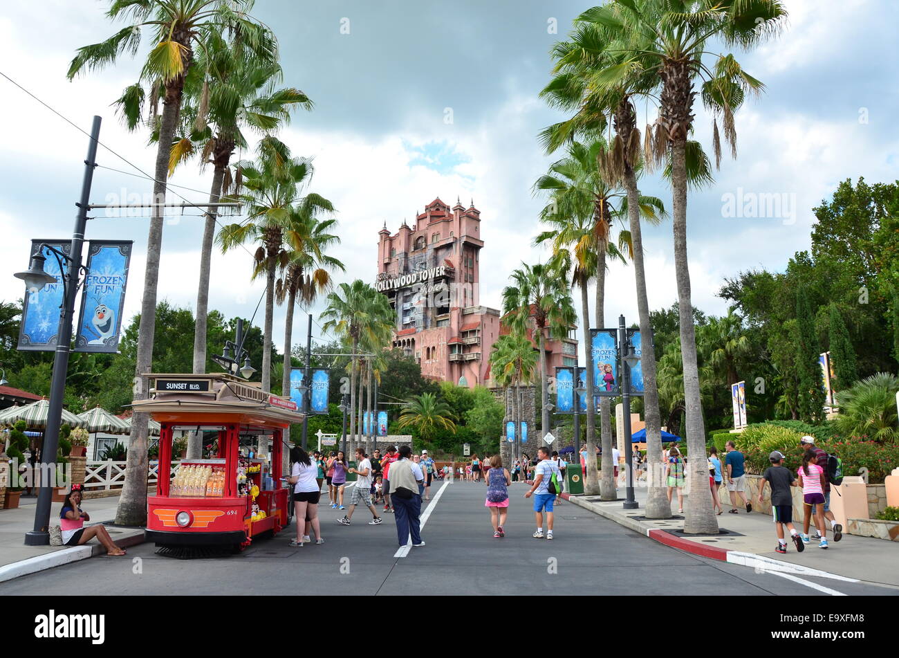 Hollywood Tower Hotel Ride, à Hollywood Studios, Disney World, Orlando, Floride Banque D'Images