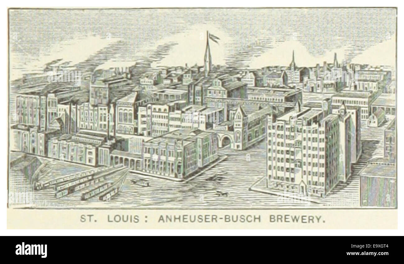 US-MO(1891) p459 ST. LOUIS, ANHEUSER-BUSCH BREWERY Banque D'Images