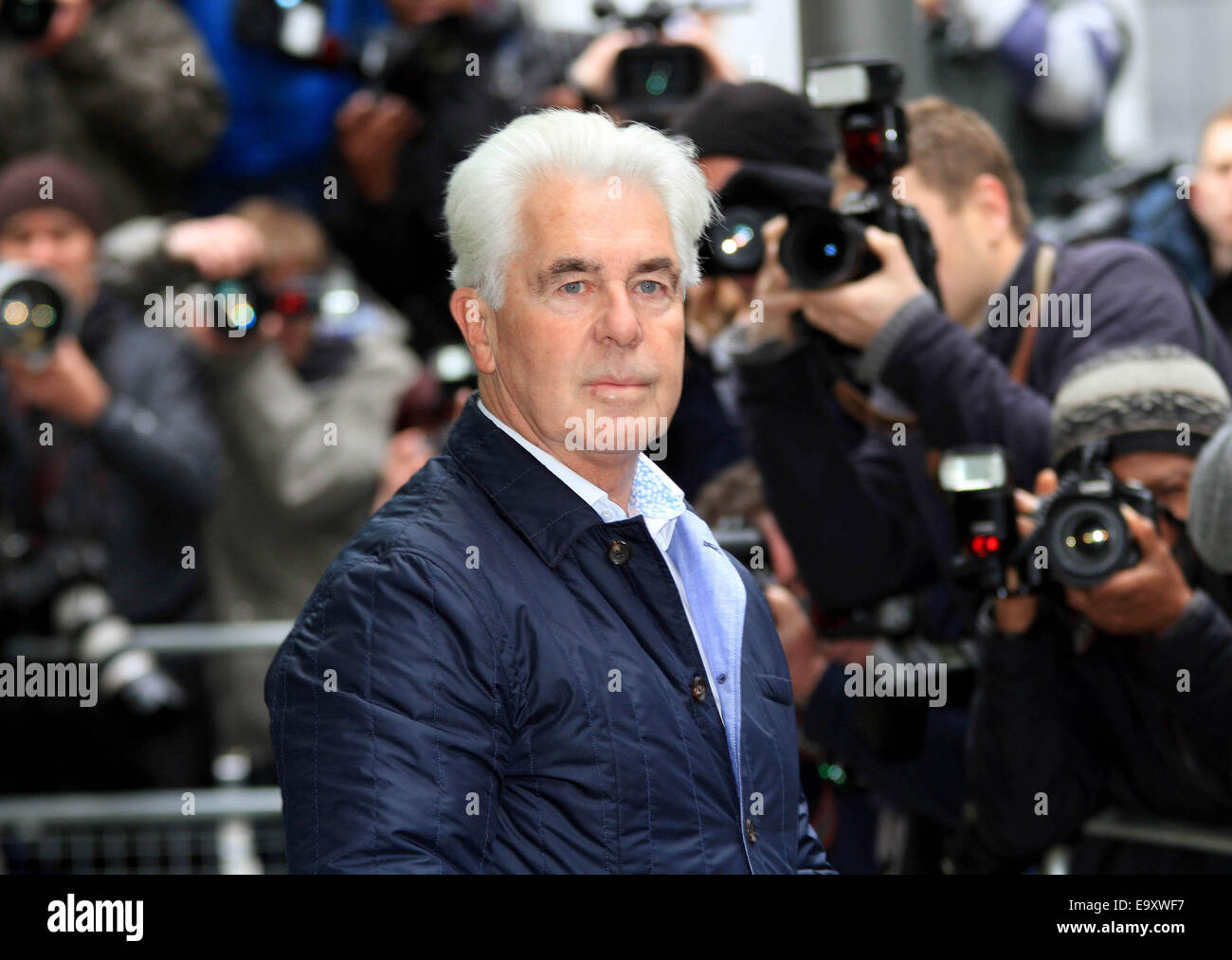 Max Clifford arrive à Southwark Crown Court comprend : Max Clifford Où : London, Royaume-Uni Quand : 02 mai 2014 Banque D'Images