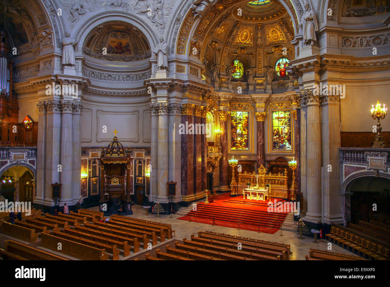 Intérieur de la cathédrale de Berlin Banque D'Images