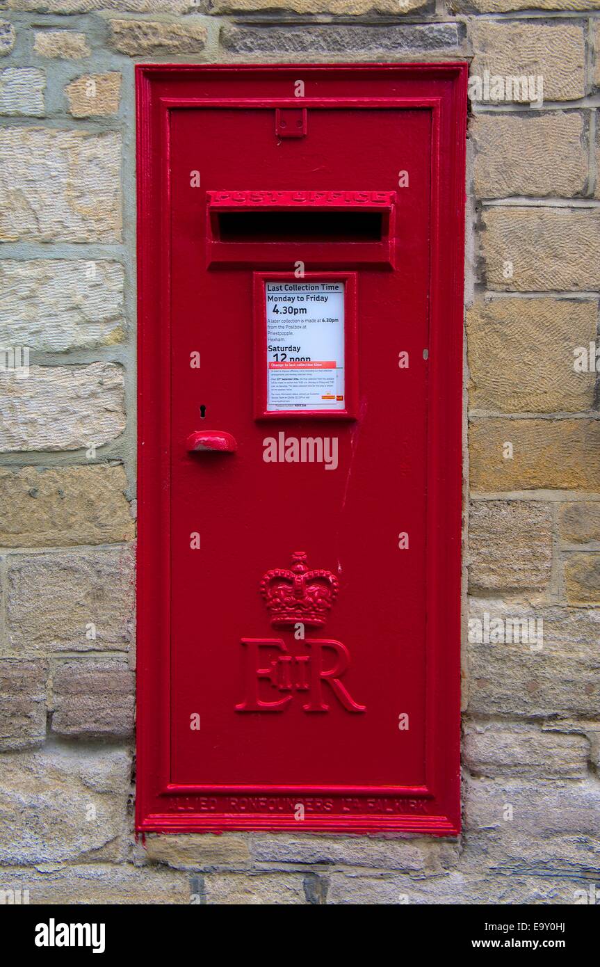 Post Box. Hexham, Northumberland, England, UK. Banque D'Images