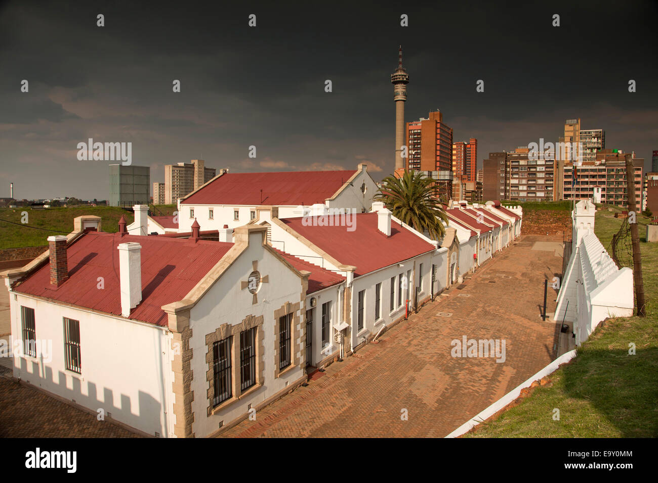 Le Vieux Fort sur Constitution Hill à Johannesburg, Gauteng, Afrique du Sud Banque D'Images