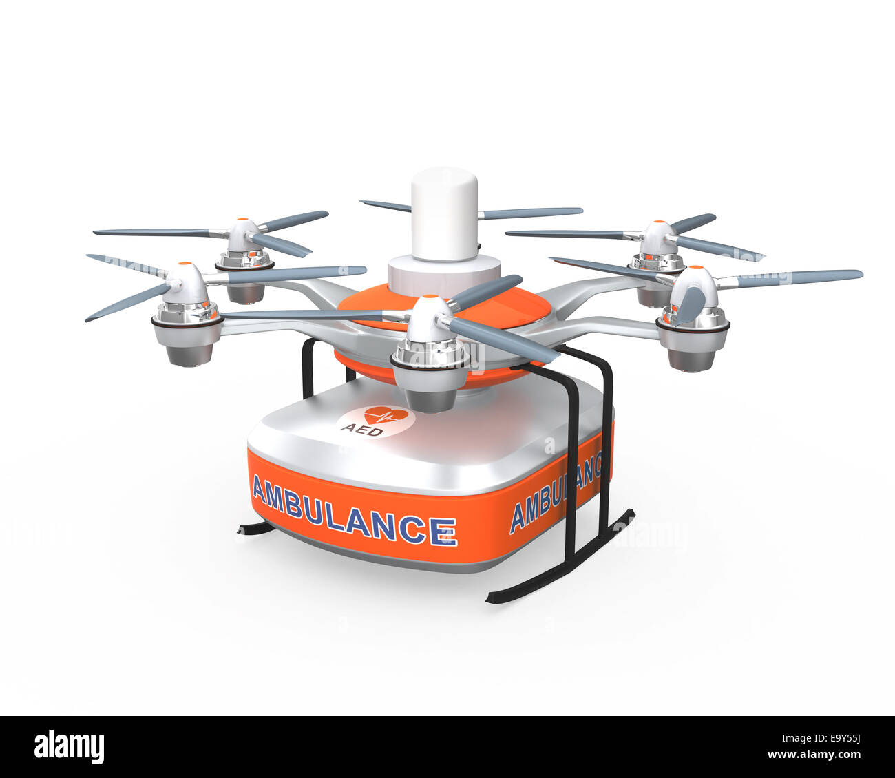 Drone exerçant son kit médical aed pour des soins médicaux d'urgence  concept Photo Stock - Alamy