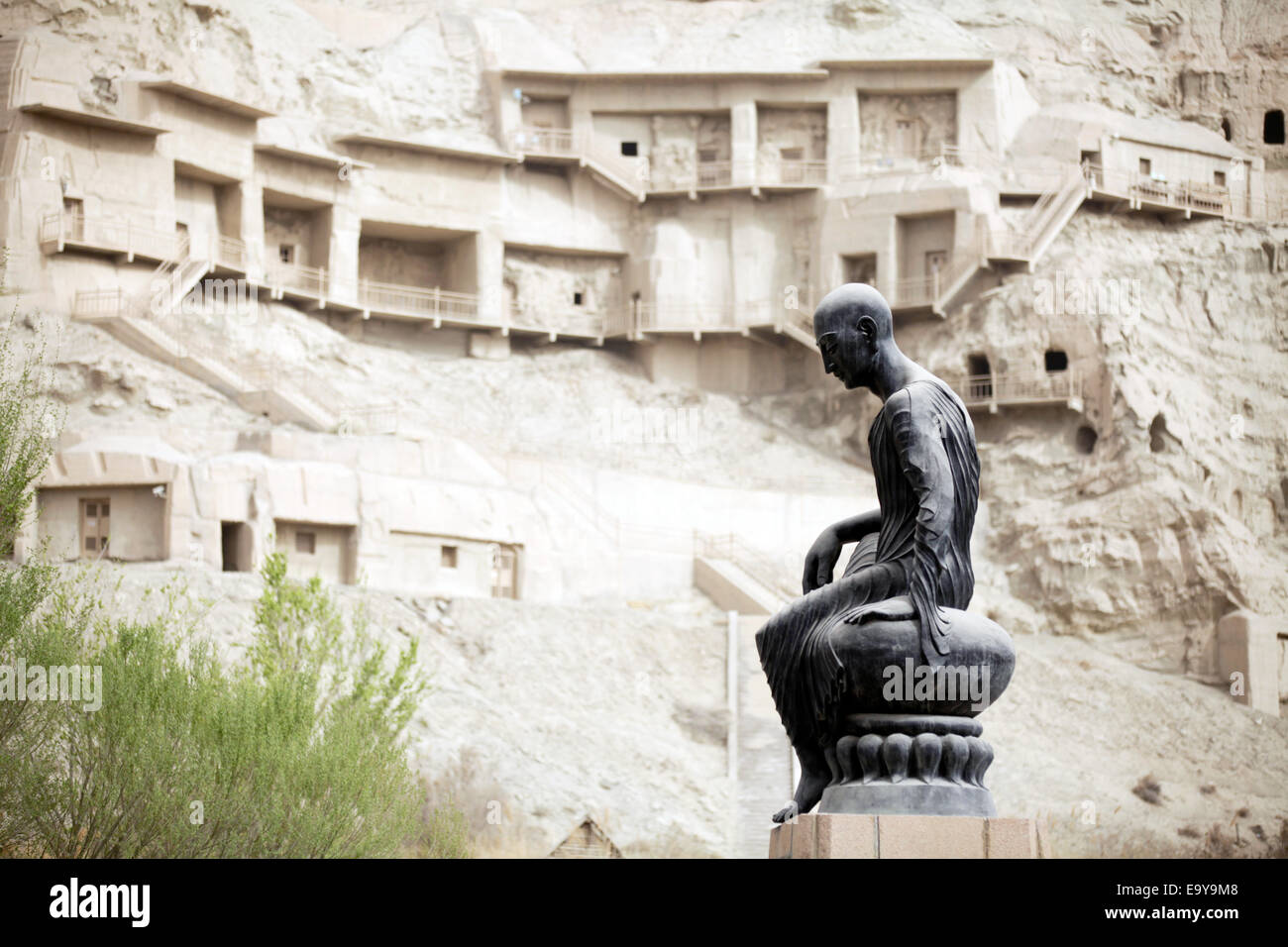 Les grottes aux mille bouddhas de Kizil Kuqa au Xinjiang Banque D'Images