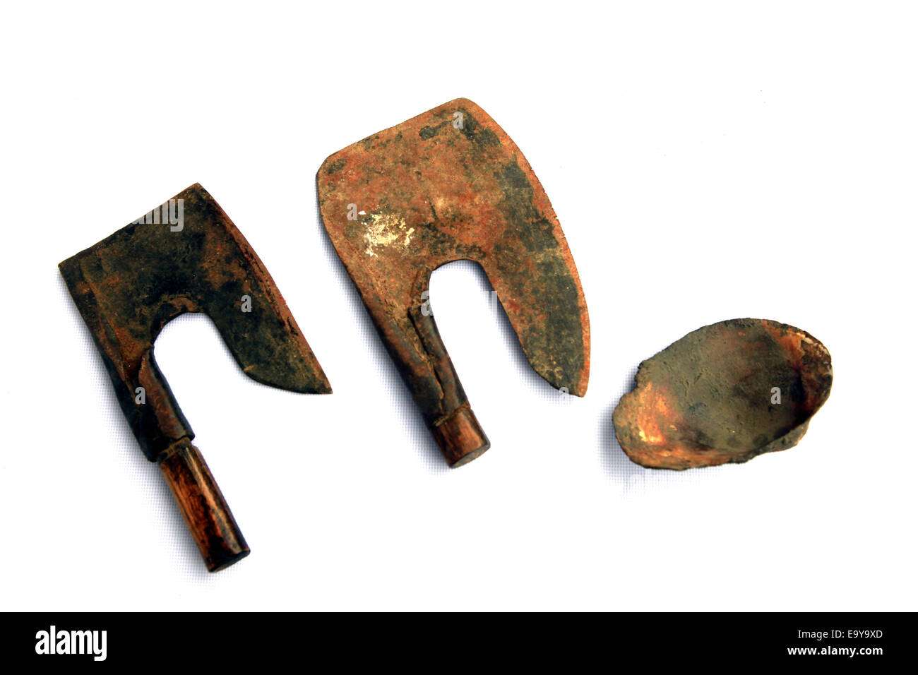 Les objets de la vieille peinture couteau de coupe Banque D'Images