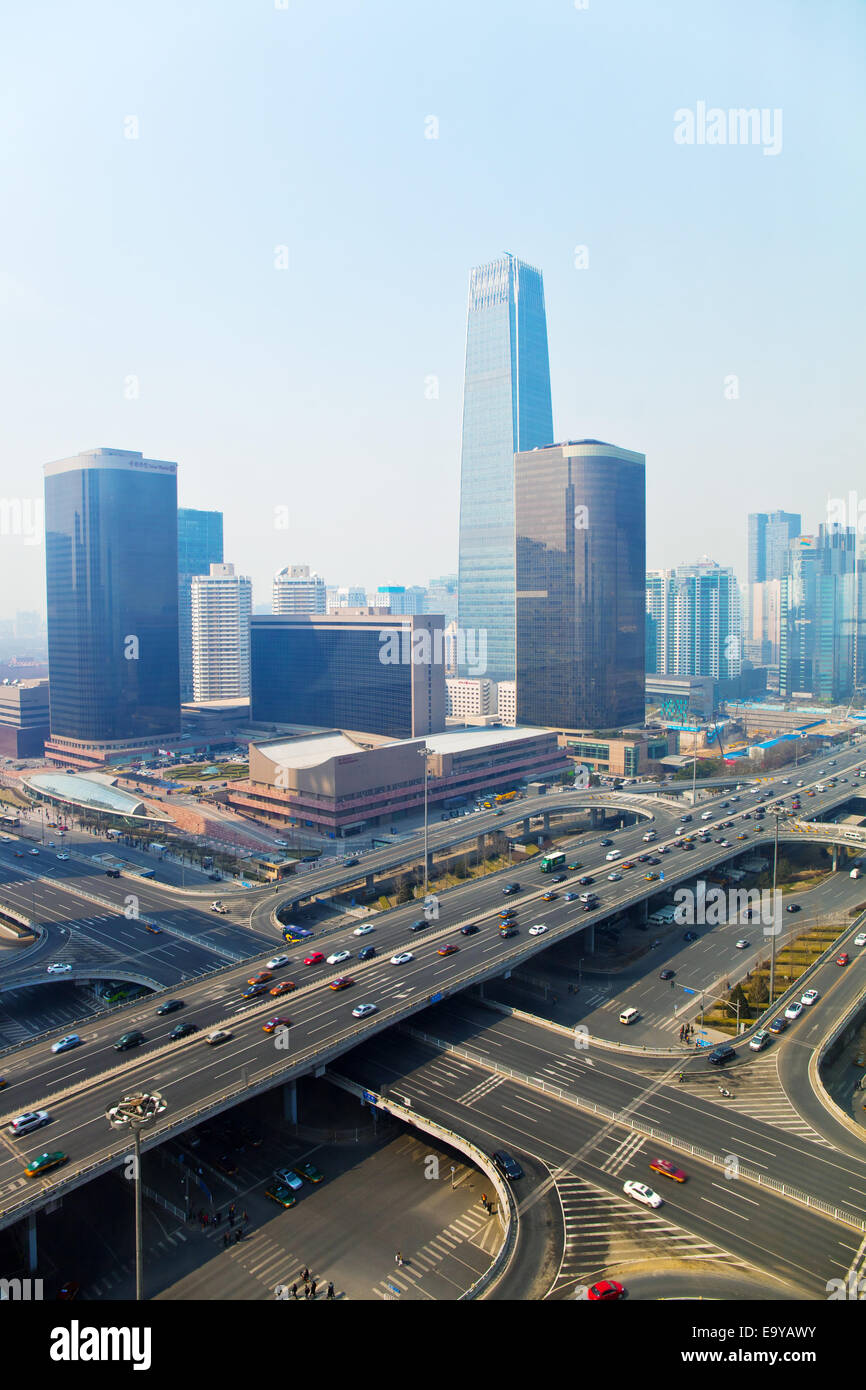 Centre du commerce international de Beijing Banque D'Images