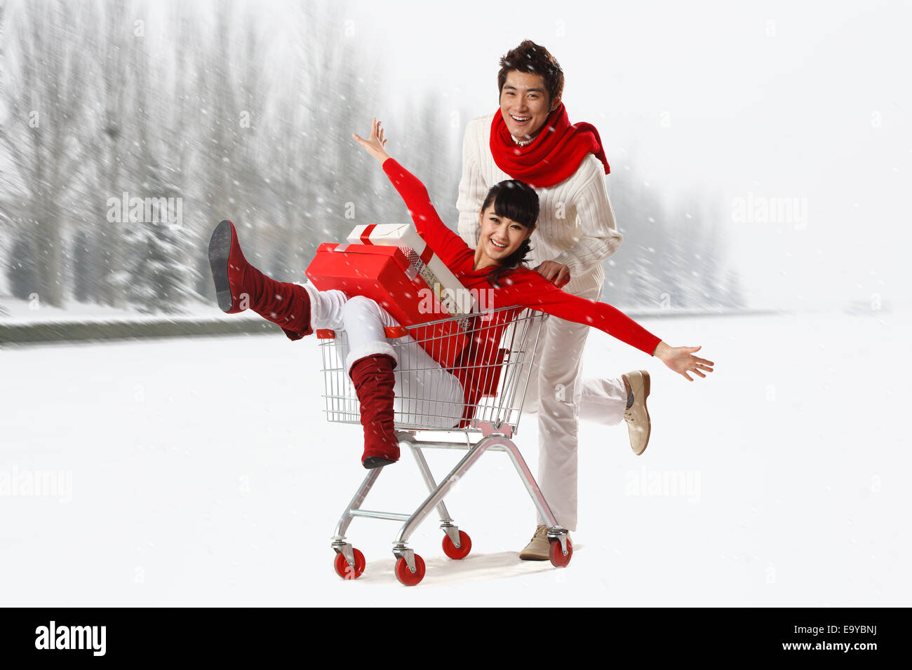 Portrait of young couple Banque D'Images
