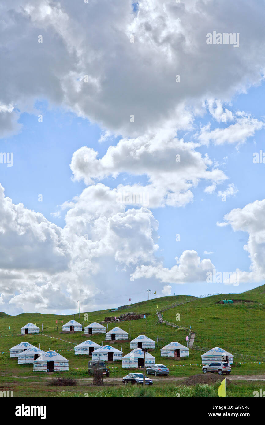 Chengde, Hebei, yourte bashang Banque D'Images