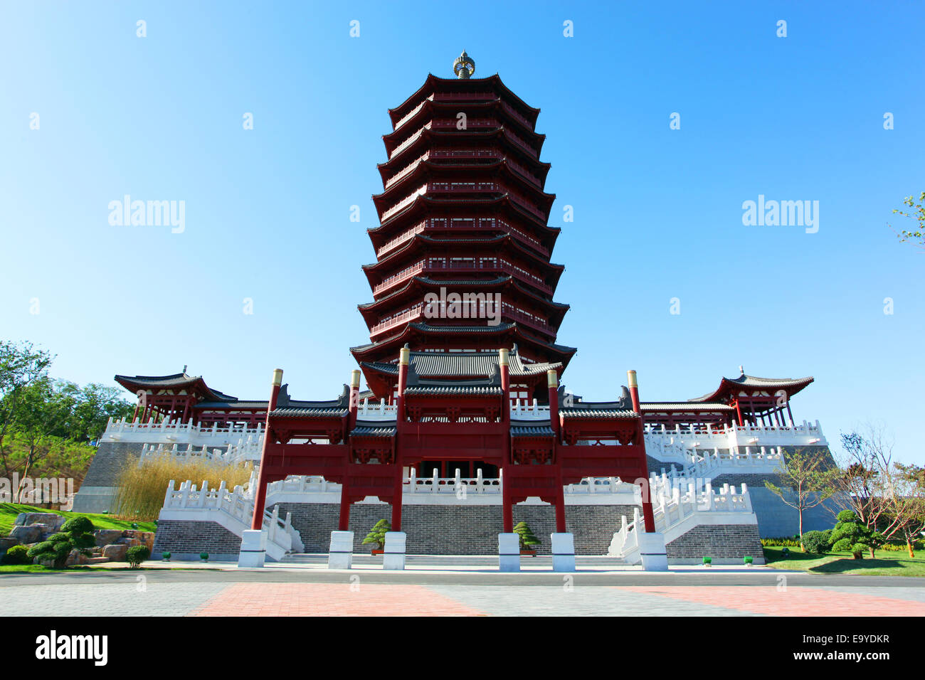 Yongding Beijing Expo Jardin Tour Banque D'Images