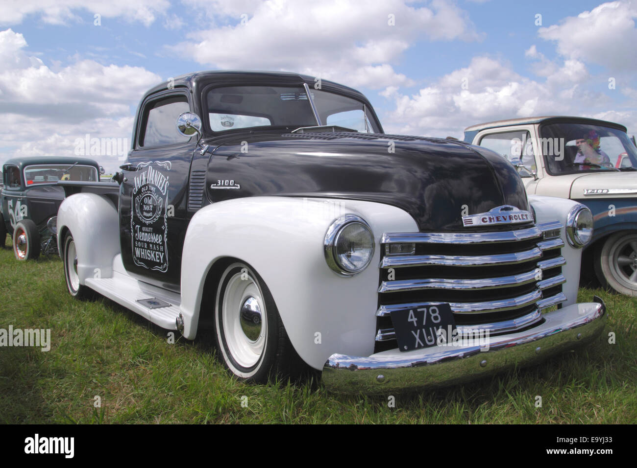 1949 Chevrolet GMC Pick Up Truck à White Waltham Retro Festival 2014 Banque D'Images