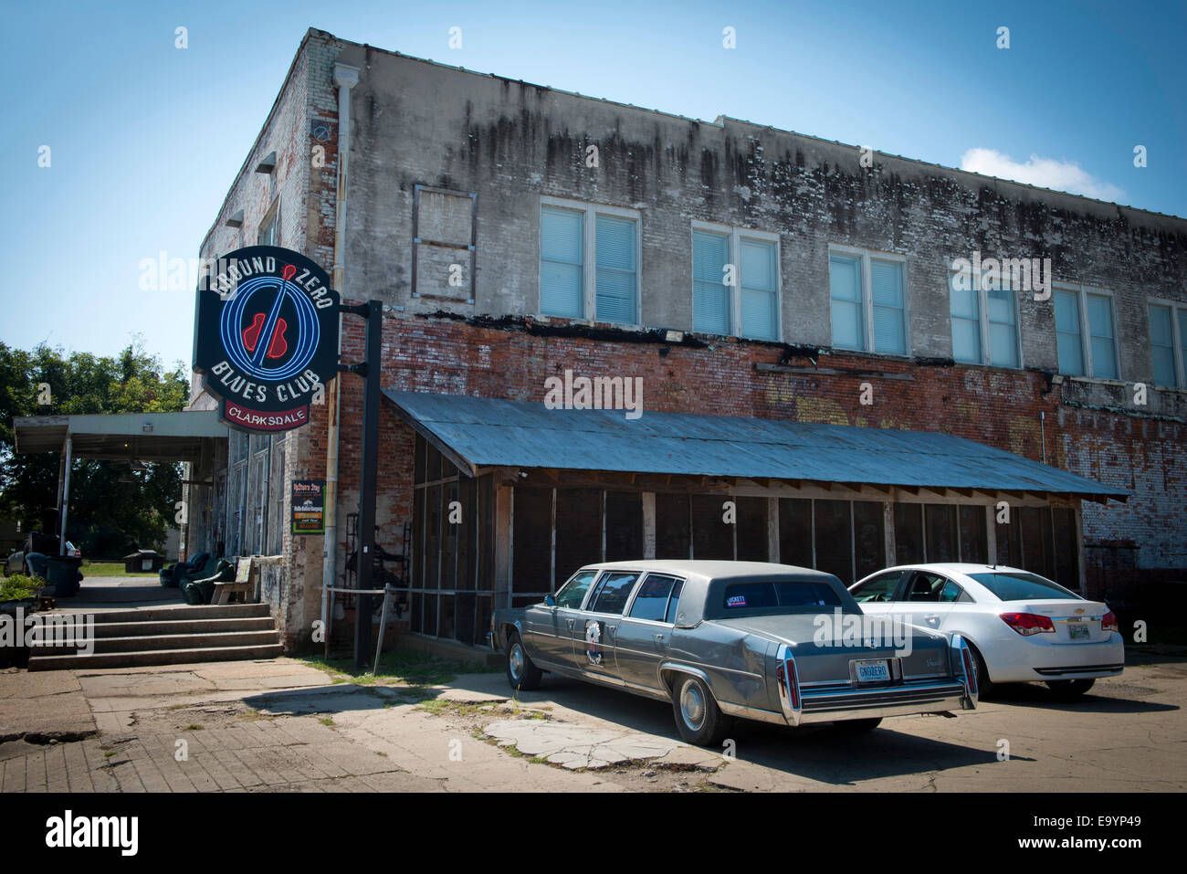 Ground Zero Blues Club. La propriété de Morgan Freeman. Clarksdale, Mississippi Banque D'Images