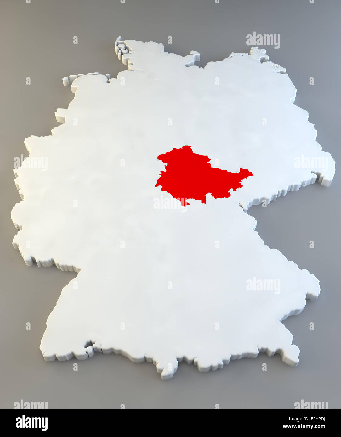 Carte de l'Allemagne avec la texture des régions Banque D'Images