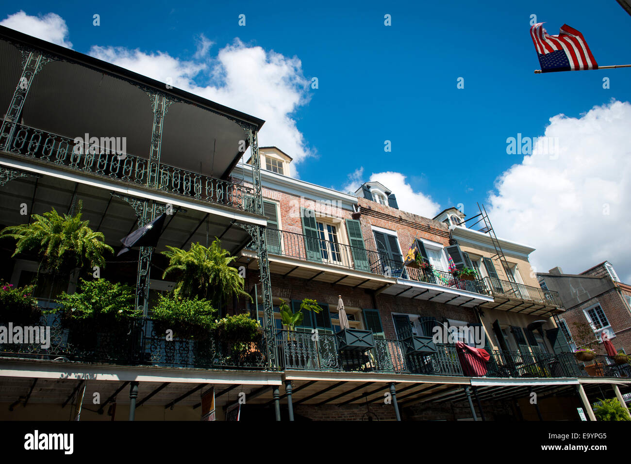 Quartier Français. La Nouvelle-Orléans, Louisiane Banque D'Images