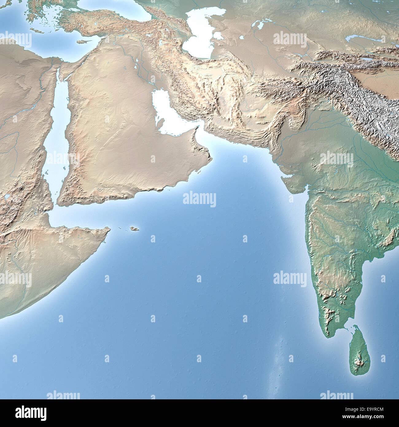 Proche-Orient de l'Egypte à Pakistan Banque D'Images