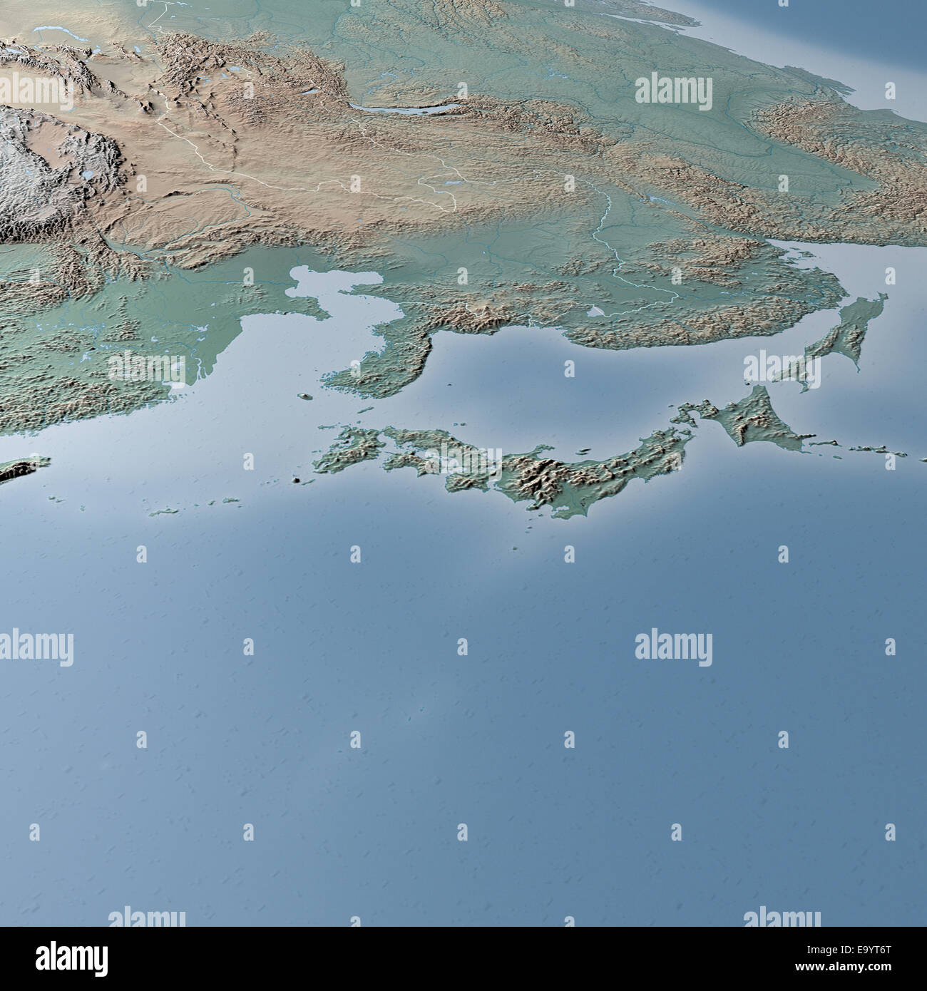 Carte Du Monde Carte Physique De Lasie Le Japon La