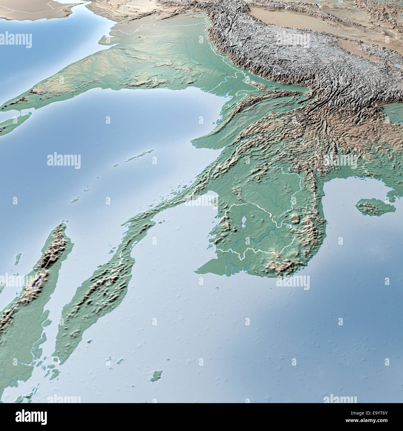 Carte Du Monde Carte Physique Lasie Du Sud La Thaïlande