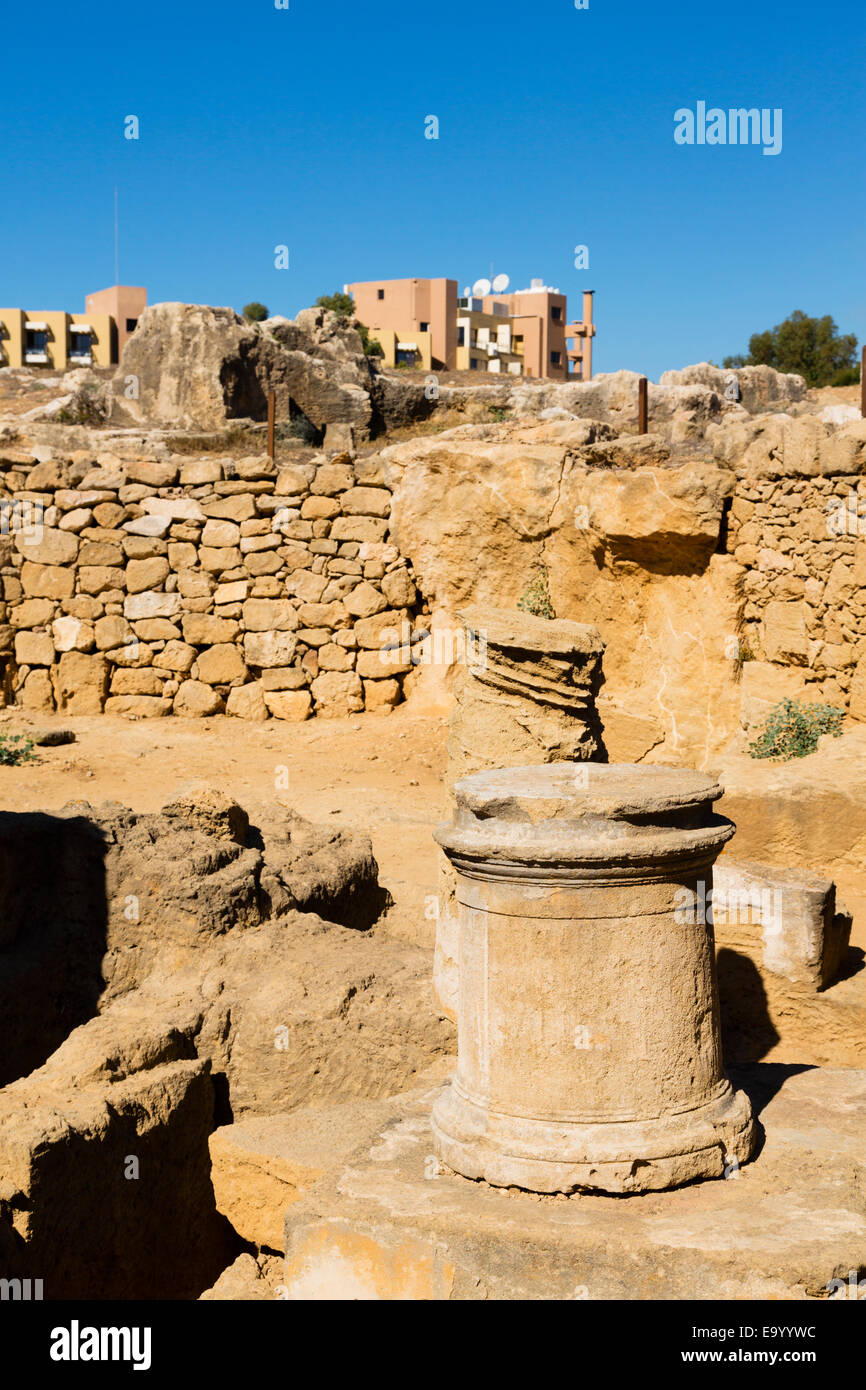 Tombes des rois, Paphos, Chypre. Banque D'Images