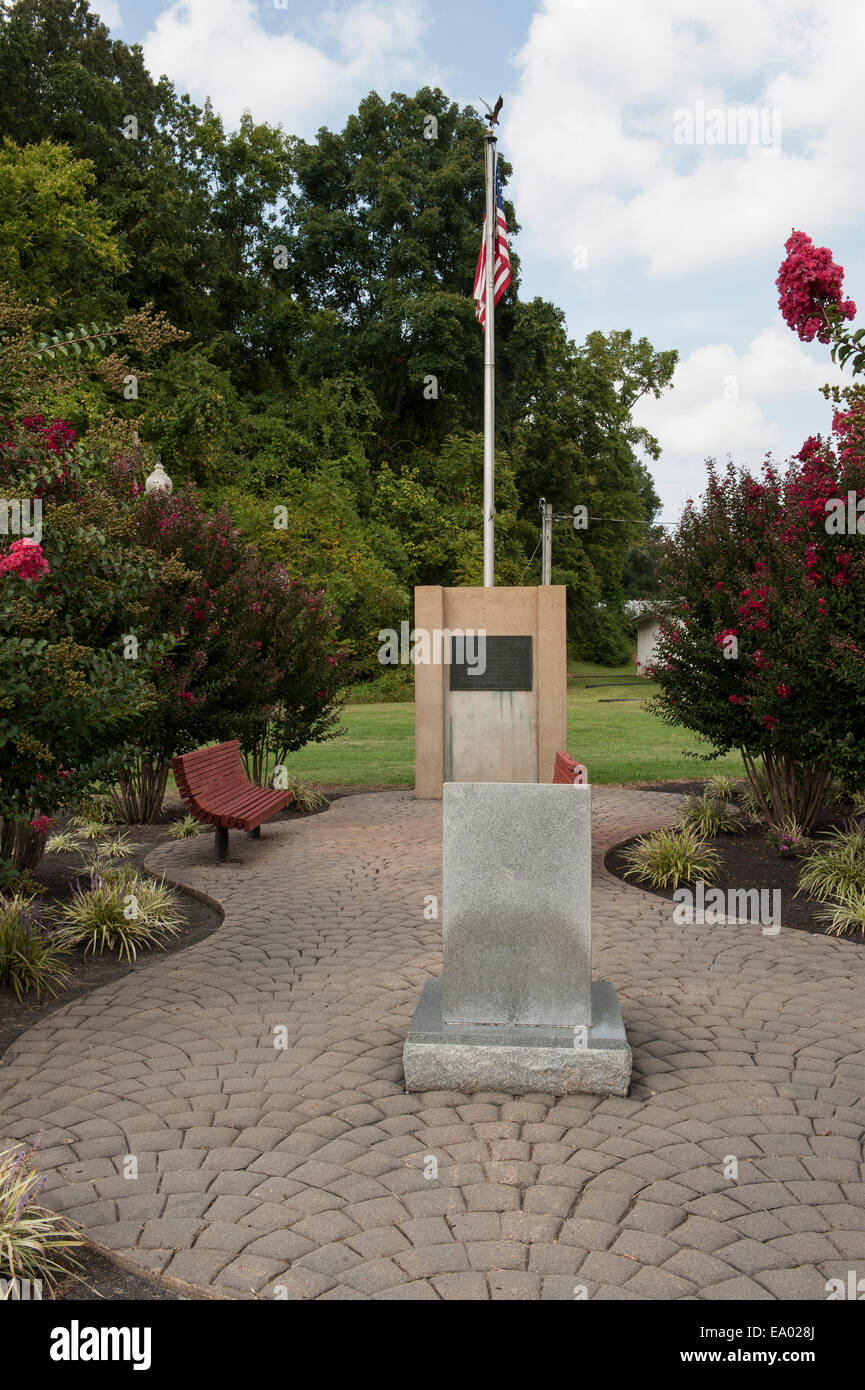 Monument à la catastrophe déraillement Waverly Banque D'Images